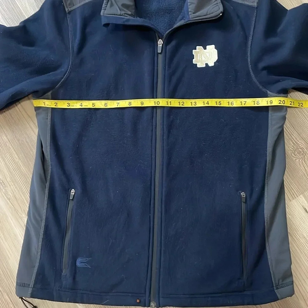 Notre Dame Fighting Irish Colosseum full zip jacket Logo Navy Men’s size M - Picture 6 of 13